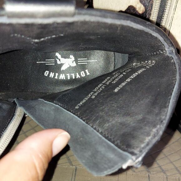 Idyllwind Calf Hair Cow Print Cowboy Booties Sz 8 - Picture 12 of 15